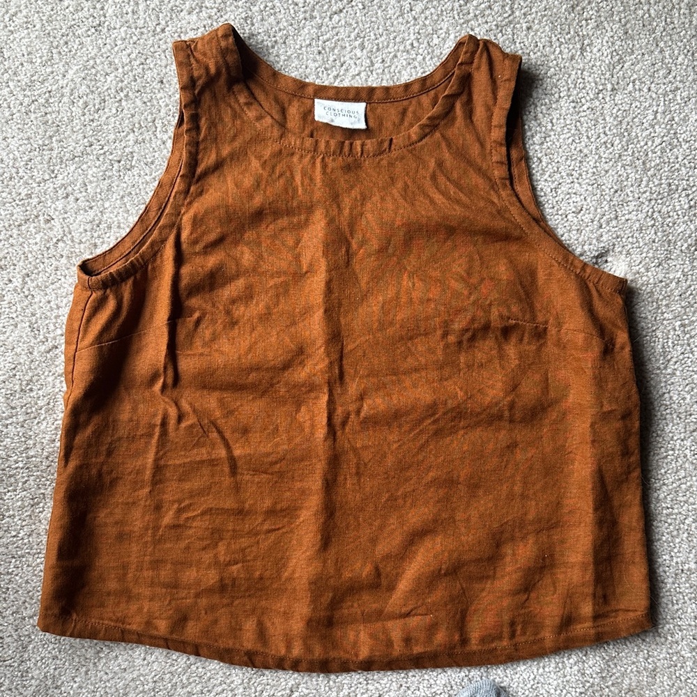 Conscious Clothing Linen Tank Size Medium